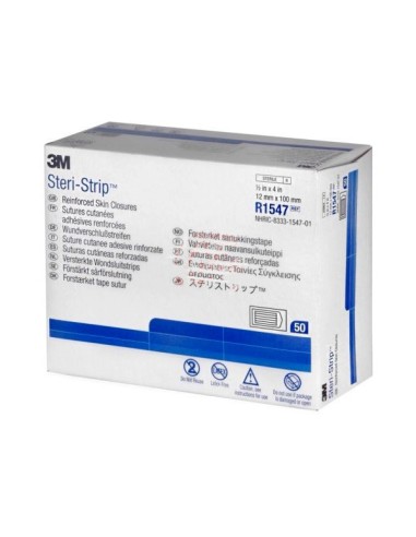 SUTURA CUTANEA ADHESIVA STERI-STRIP 12x100 MM. 1547R