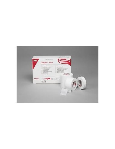 TRANSPORE 9.14 m. X 2.5 cm. CAJAS DE 12 UND.