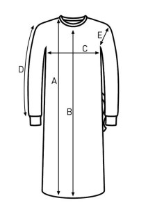 BATA PROTECCION ESTERIL TALLA L  C/PUÑOS  C/TOALLITA  C/56 UDS