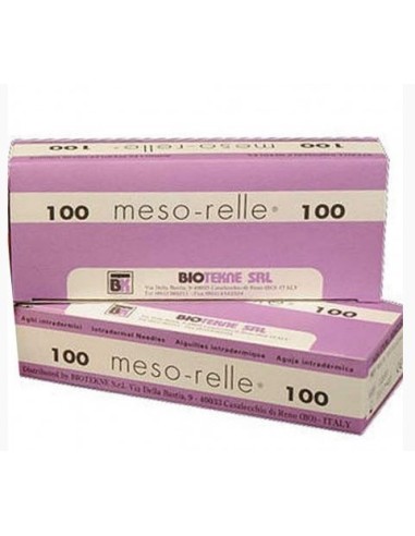AGUJA MESOTERAPIA 31G 0,26X4MM C/ 100 uds