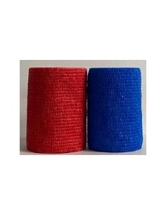 VENDA COHESIVA DE ALTA CALIDAD 7,5CM X 4,6M C/ROJO (CO-FLEX)