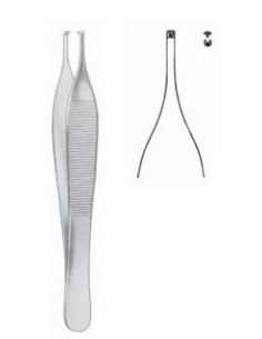 PINZA ADSON 12CM  CON DIENTES