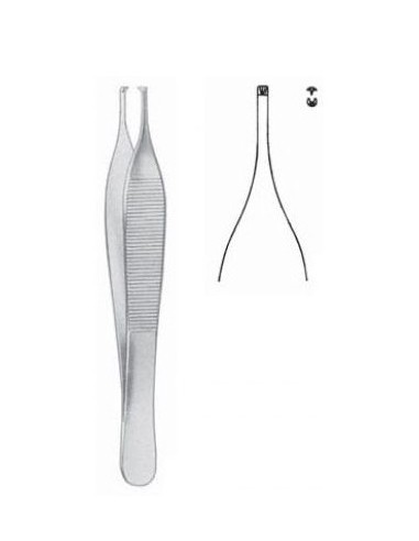 PINZA ADSON 12CM  CON DIENTES