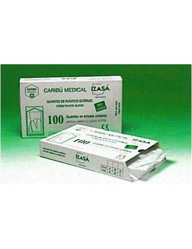 GUANTE DE PLASTICO ESTERIL  C/3.000 UDS.