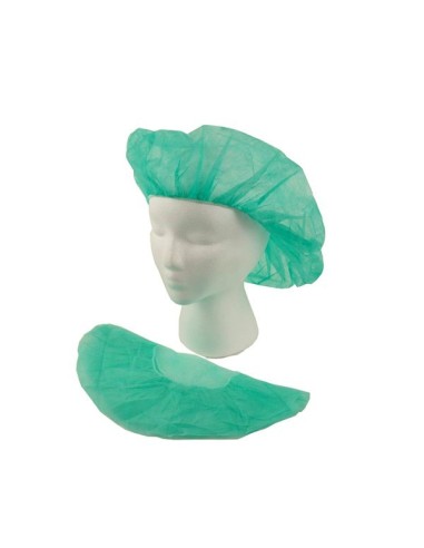 GORRO ENFERMERA VERDE  B/100 UDS.