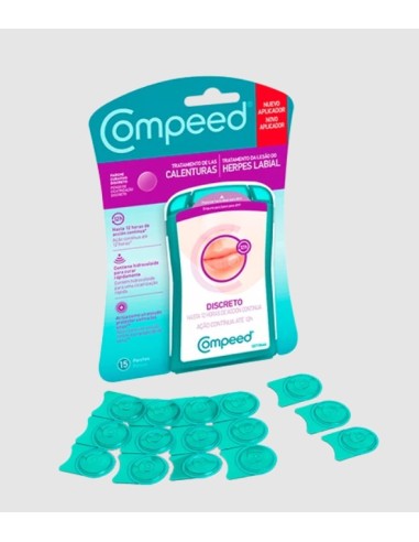 Compeed calenturas total care parche hidrocoloide  Caja: 15 parches