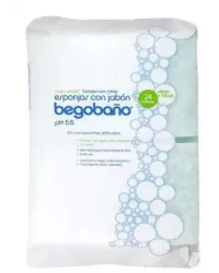 ESPONJA JABONOSA FIBRA 100% 100GR 12x20  Pq.: 24 Uds