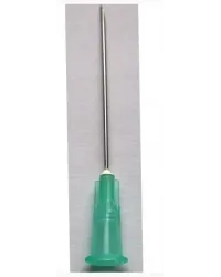 Aguja hipodérmica | 21G 1 1/2"  | 40x 0,8 mm | Verde | Ref: 304432