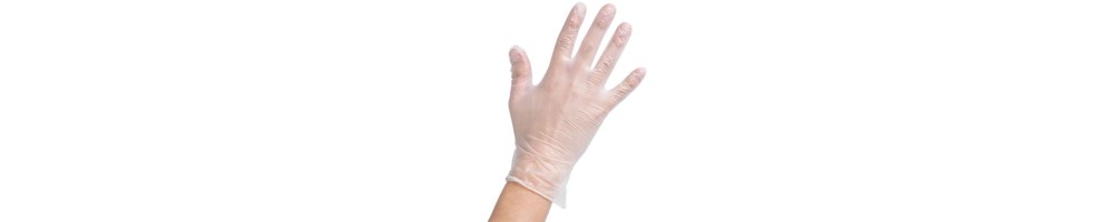 GUANTES DE VINILO AMBIDIESTRO CON POLVO Y PRE-EMPOLVADOS