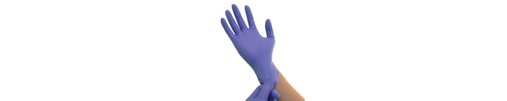 GUANTES DE NITRILO SIN POLVO